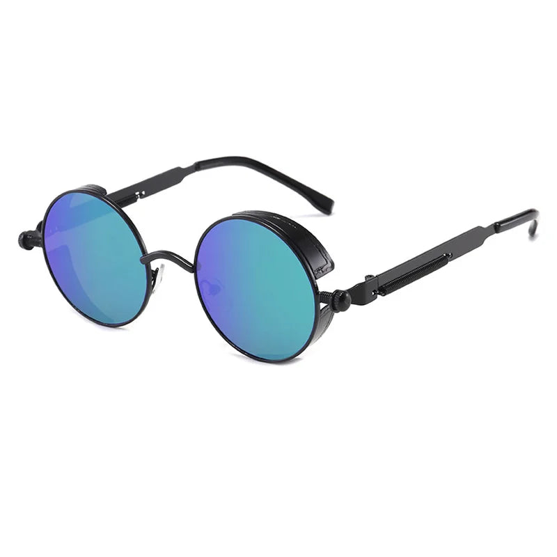 Lunettes de soleil homme luxe rondes Métal Steampunk UV400 | LDSH
