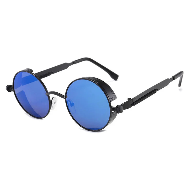 Lunettes de soleil homme luxe rondes Métal Steampunk UV400 | LDSH
