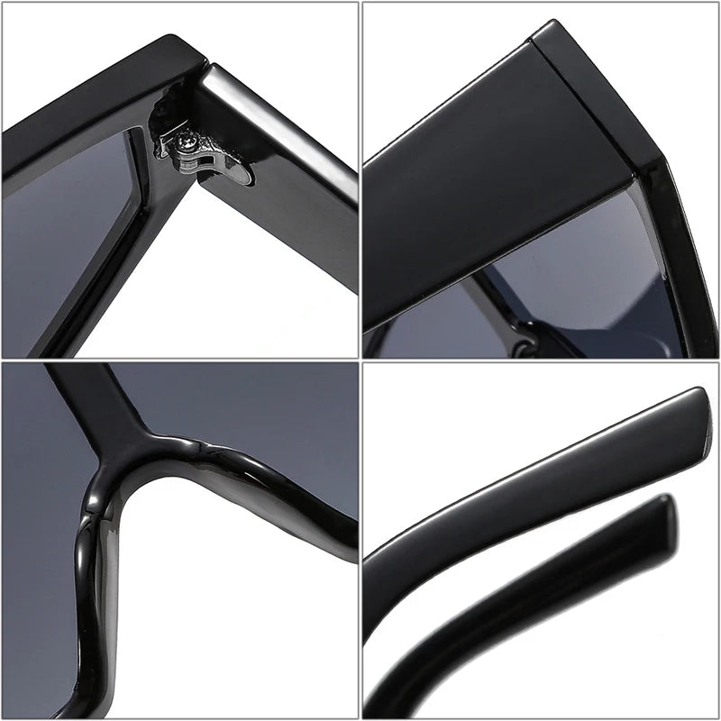 Lunettes de Soleil Cat Eye Homme Luxe - Verres Polarisés Gradient UV400