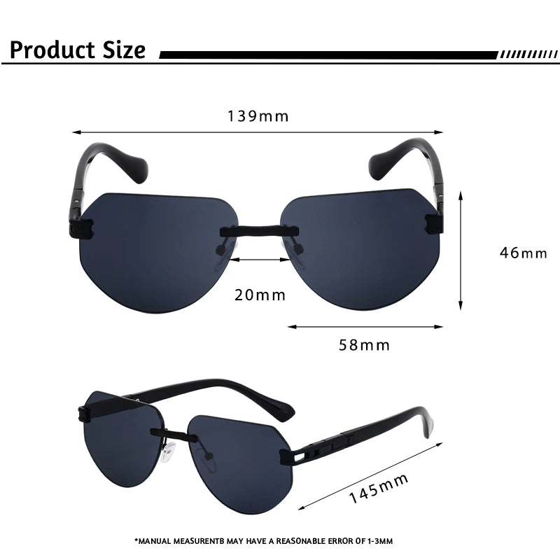 Lunettes de soleil homme vintage luxe polarisées - Monture métal | LDSH