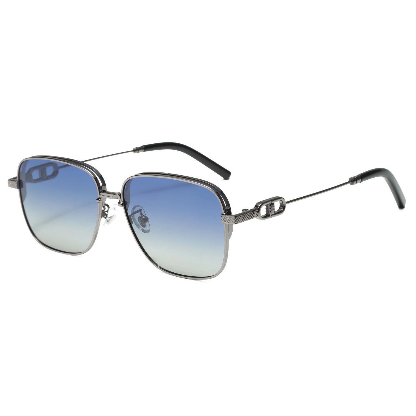 Lunettes de Soleil Homme Luxe Polarisées Pas Cher UV400 - Monture Métal Retro
