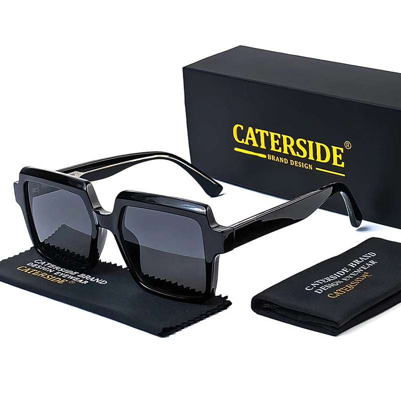 Lunettes de Soleil Homme Luxe Large Monture Propionique Polarisée