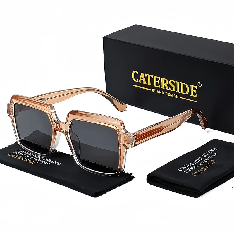 Lunettes de Soleil Homme Luxe Large Monture Propionique Polarisée