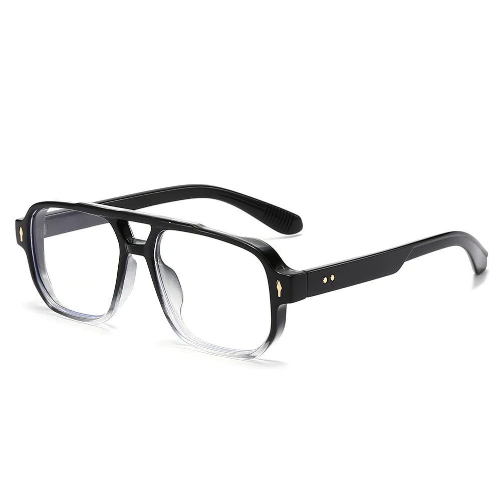 Lunettes de soleil anti lumière bleue rétro pour homme - Monture aviateur luxe polarisée