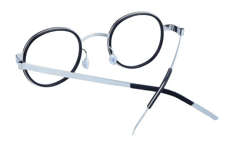Handmade Brand Design Ultralight Glasses Frame Men Women Vintage Round Screwless Eyeglasses Frames High Quality Titanium Eyewear