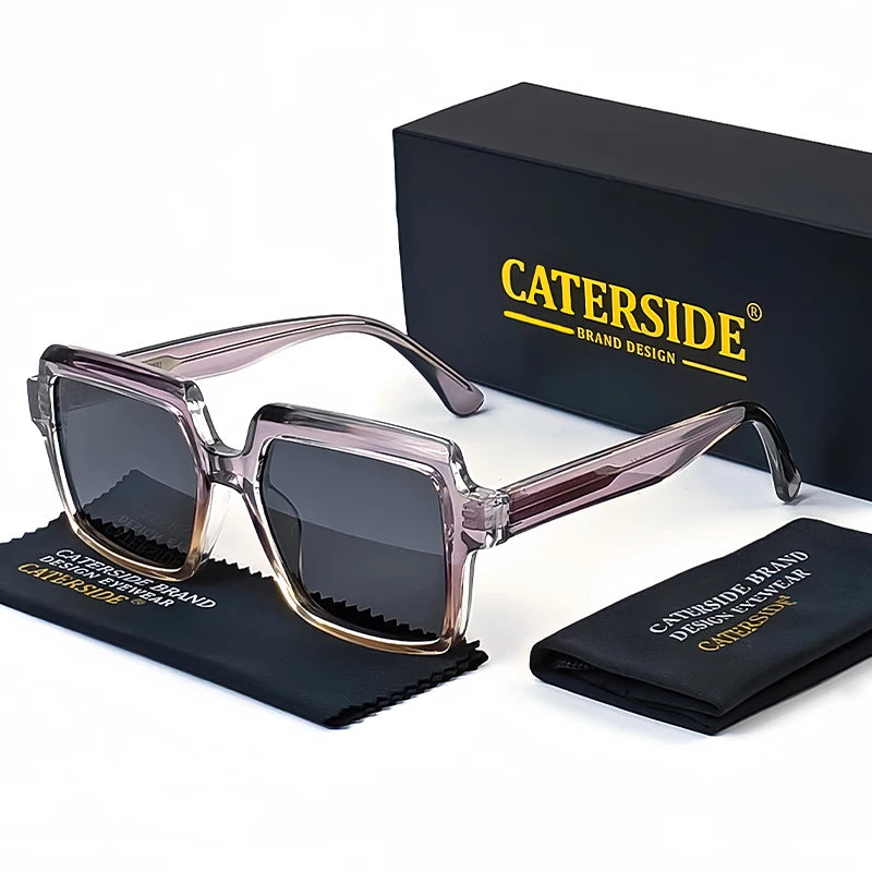 Lunettes de Soleil Homme Luxe Large Monture Propionique Polarisée