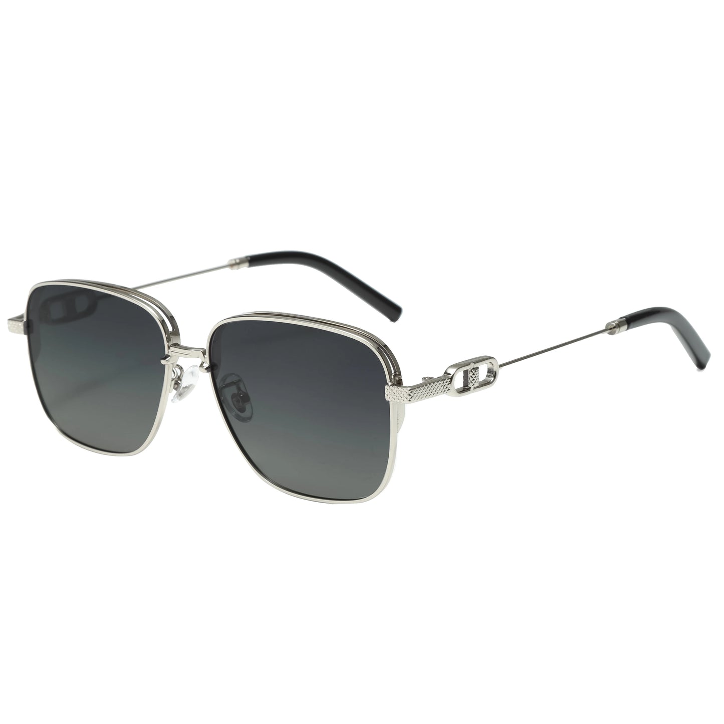 Lunettes de Soleil Homme Luxe Polarisées Pas Cher UV400 - Monture Métal Retro