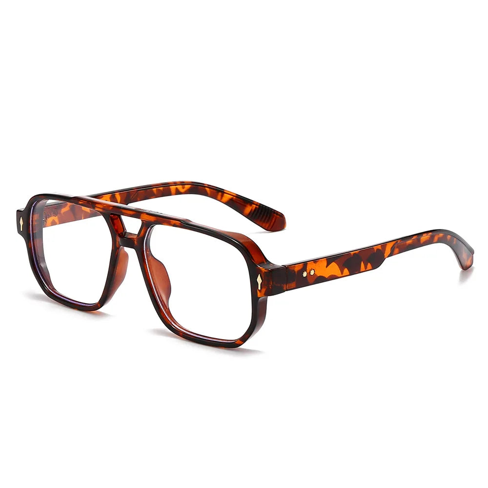 Lunettes de soleil anti lumière bleue rétro pour homme - Monture aviateur luxe polarisée