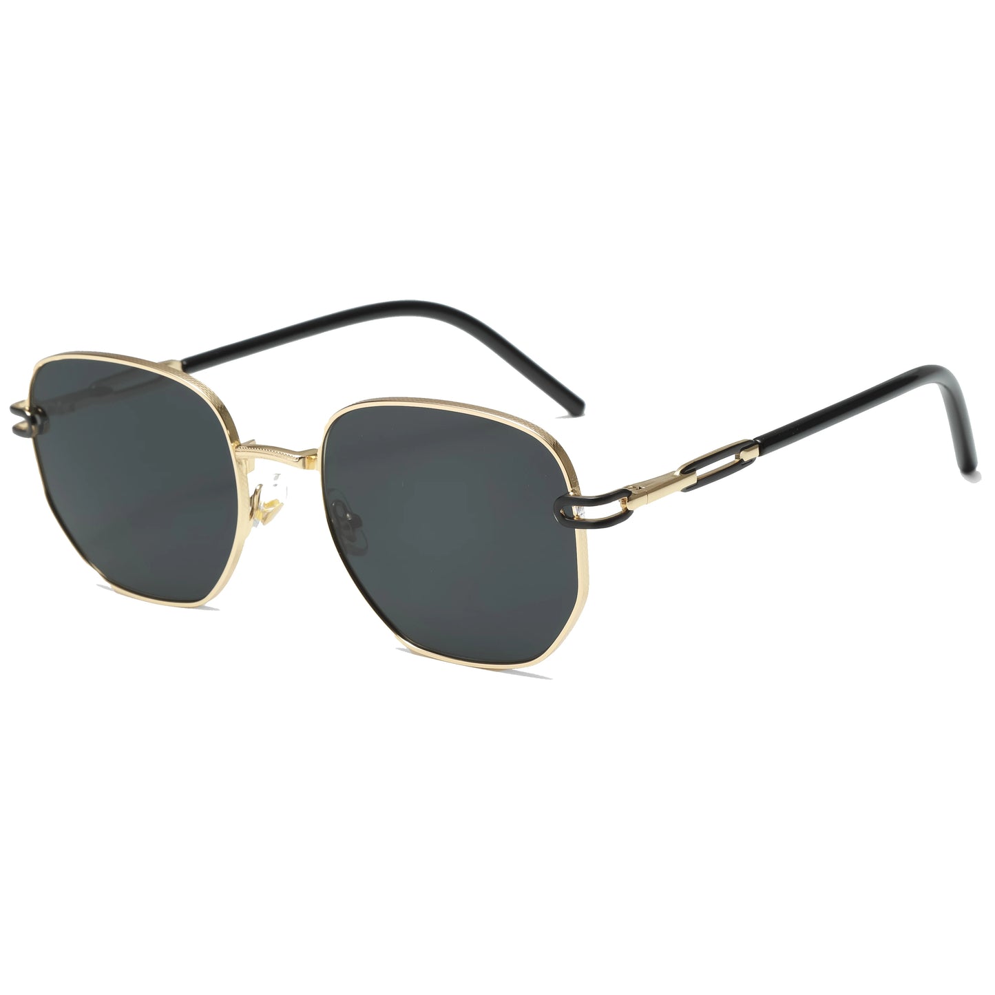Lunettes de Soleil Homme Luxe Polarisées - Monture Métal Polygonale UV400