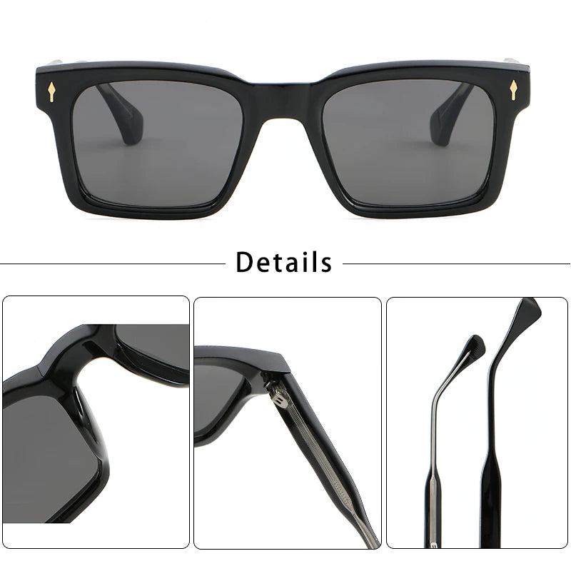 Lunettes de Soleil Homme Luxe Retro Square - UV400