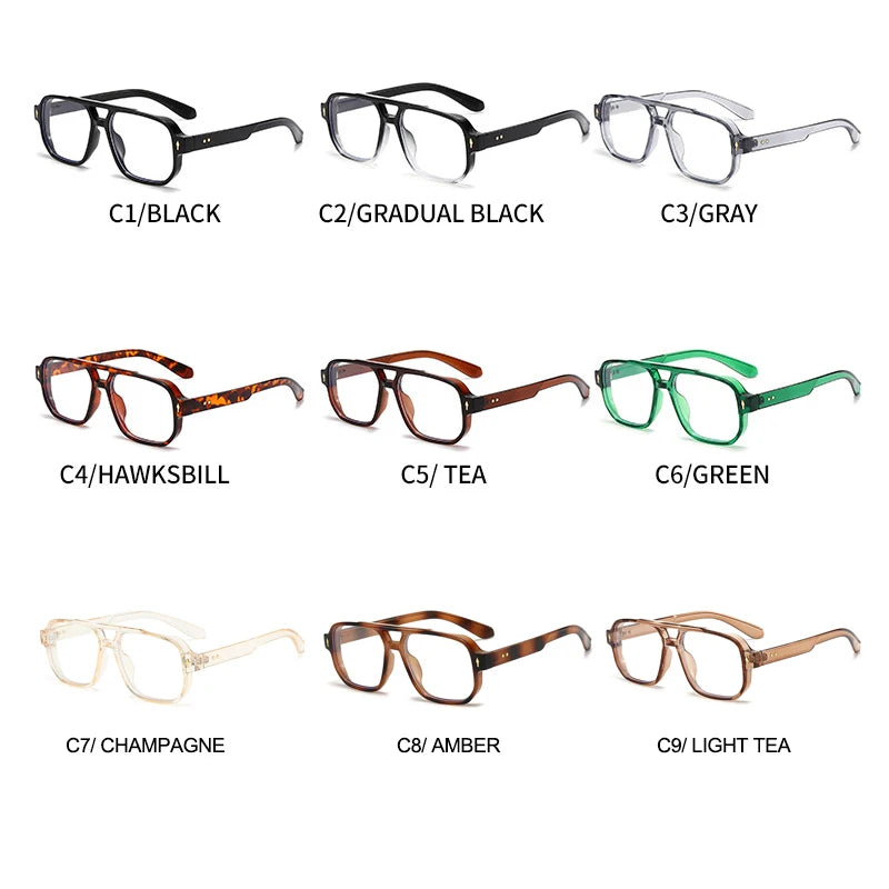 Lunettes de soleil anti lumière bleue rétro pour homme - Monture aviateur luxe polarisée