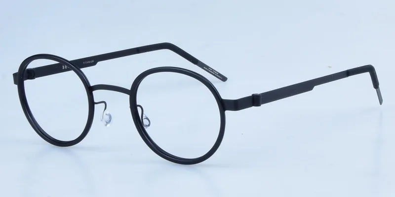 Handmade Brand Design Ultralight Glasses Frame Men Women Vintage Round Screwless Eyeglasses Frames High Quality Titanium Eyewear