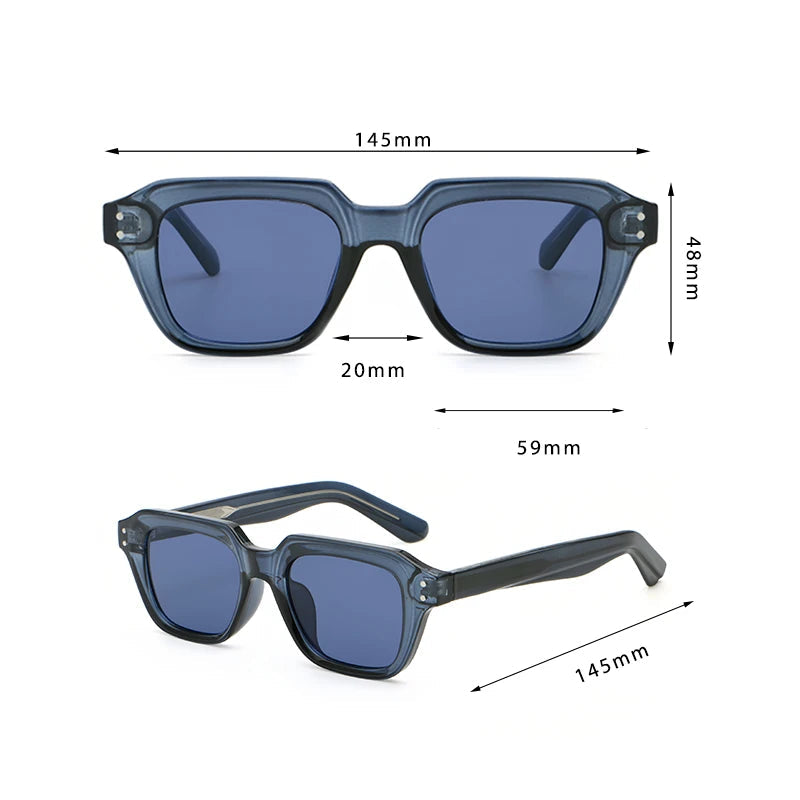 Lunettes de soleil homme luxe, polarisées : cadre carré design, qualité élevée
