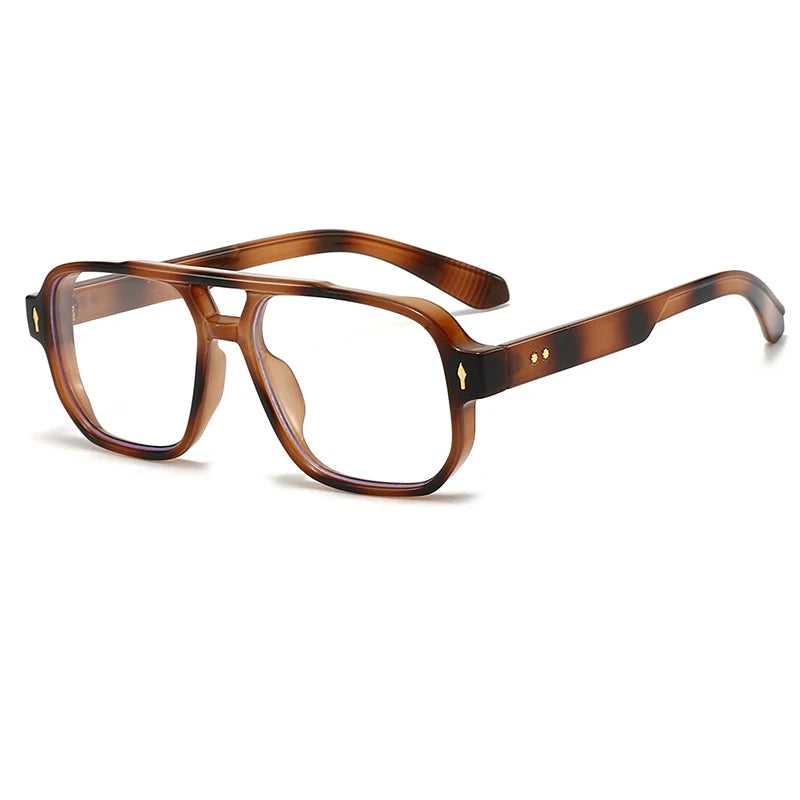 Lunettes de soleil anti lumière bleue rétro pour homme - Monture aviateur luxe polarisée