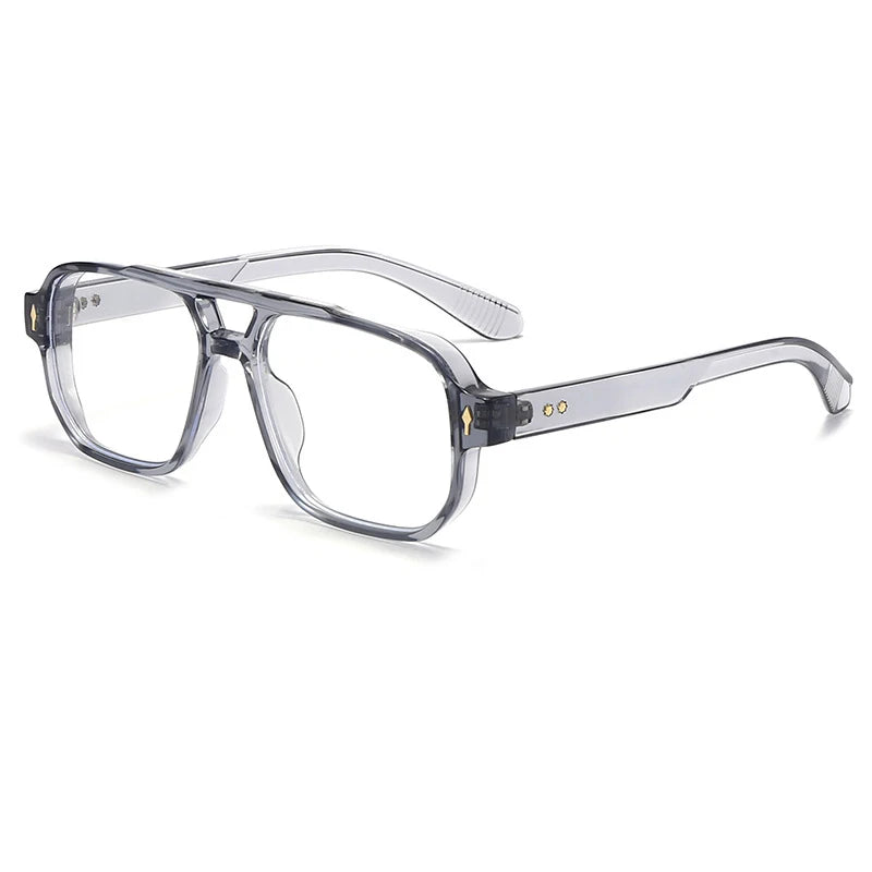 Lunettes de soleil anti lumière bleue rétro pour homme - Monture aviateur luxe polarisée