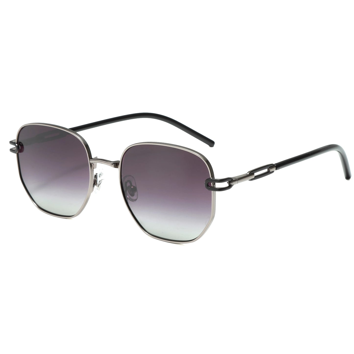 Lunettes de Soleil Homme Luxe Polarisées - Monture Métal Polygonale UV400
