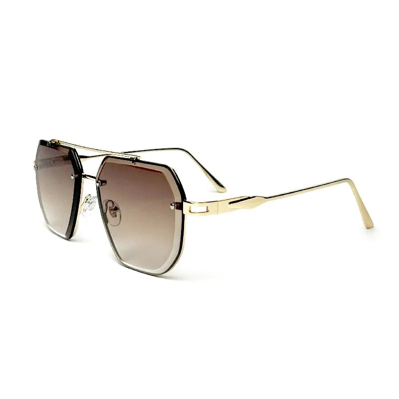 Lunettes de Soleil Homme Métal Luxe Vintage UV400 Polarisées