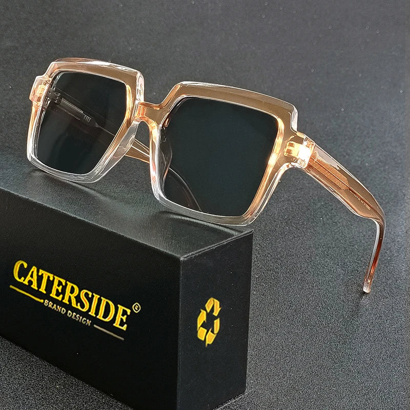 Lunettes de Soleil Homme Luxe Large Monture Propionique Polarisée