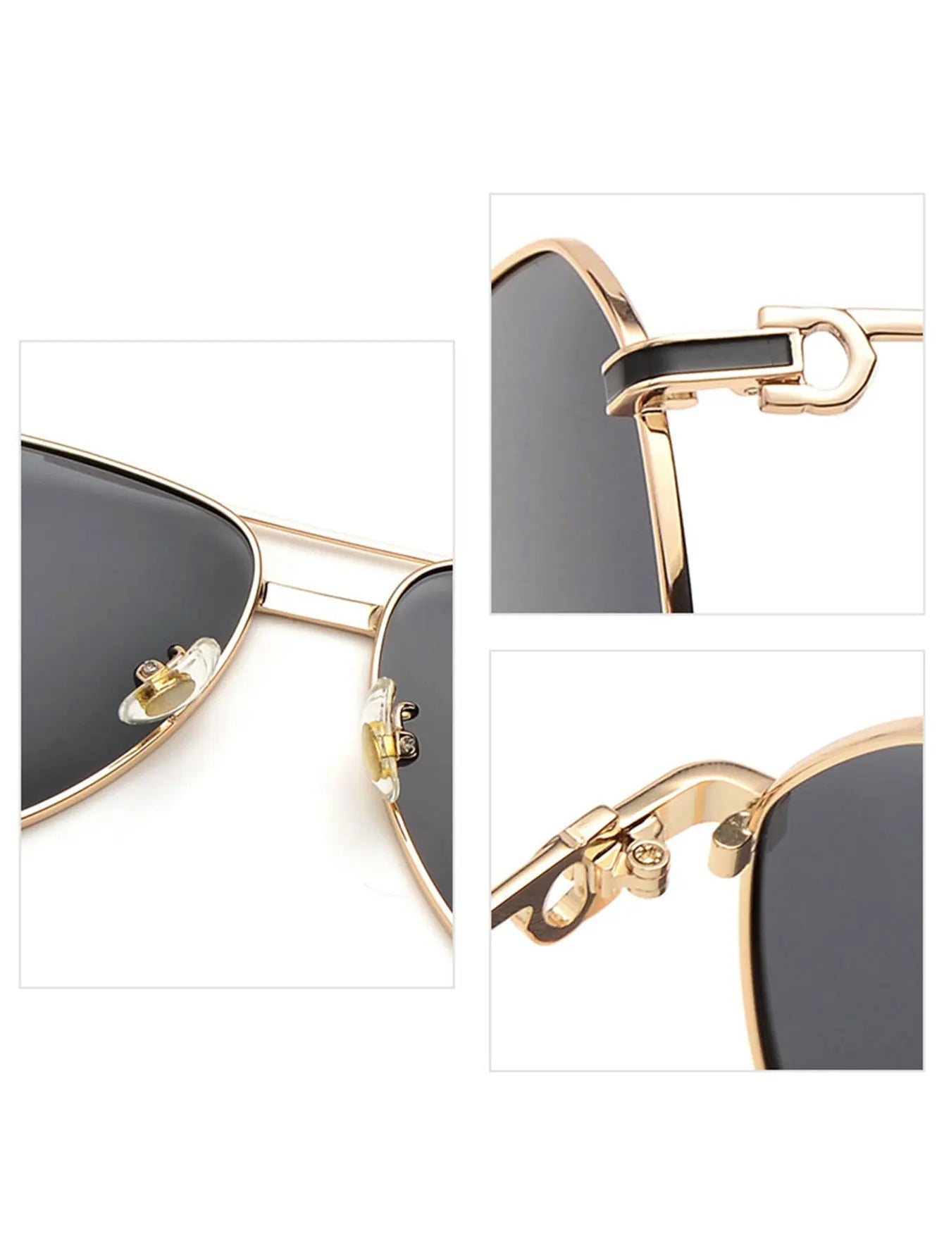 Lunettes de Soleil Homme Métal Luxe Polarisées - Monture Aviateur Élégante