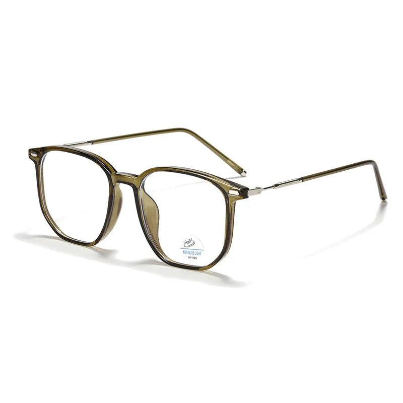 Monture de lunettes carrées rétro anti-lumière bleue pour homme - Luxe & polarisées lunettes de soleil homme lunettes de soleil