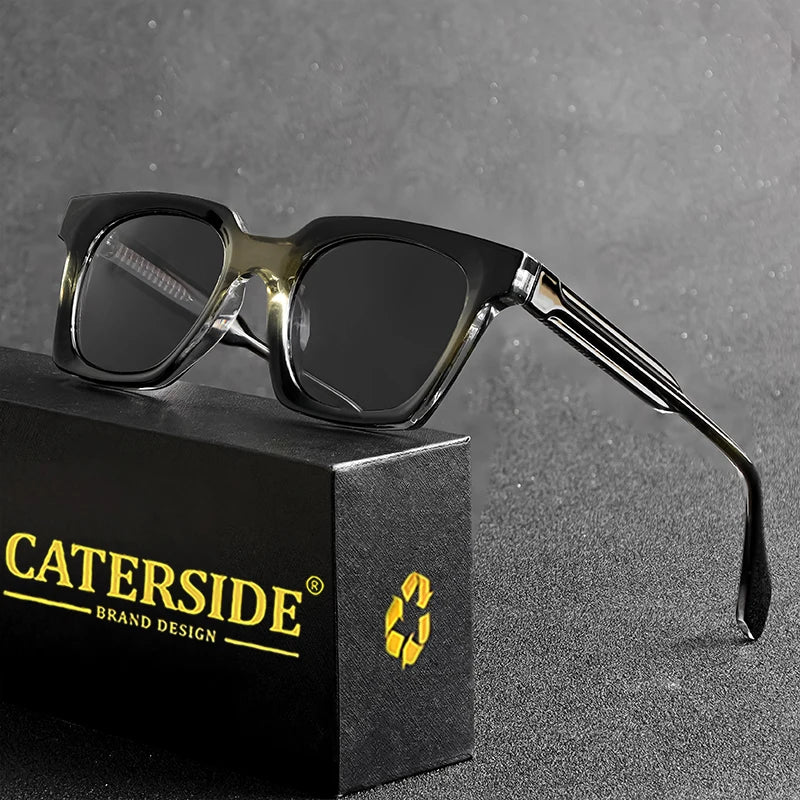 Lunettes de soleil homme luxe polarisées UV400 - Square Designer.