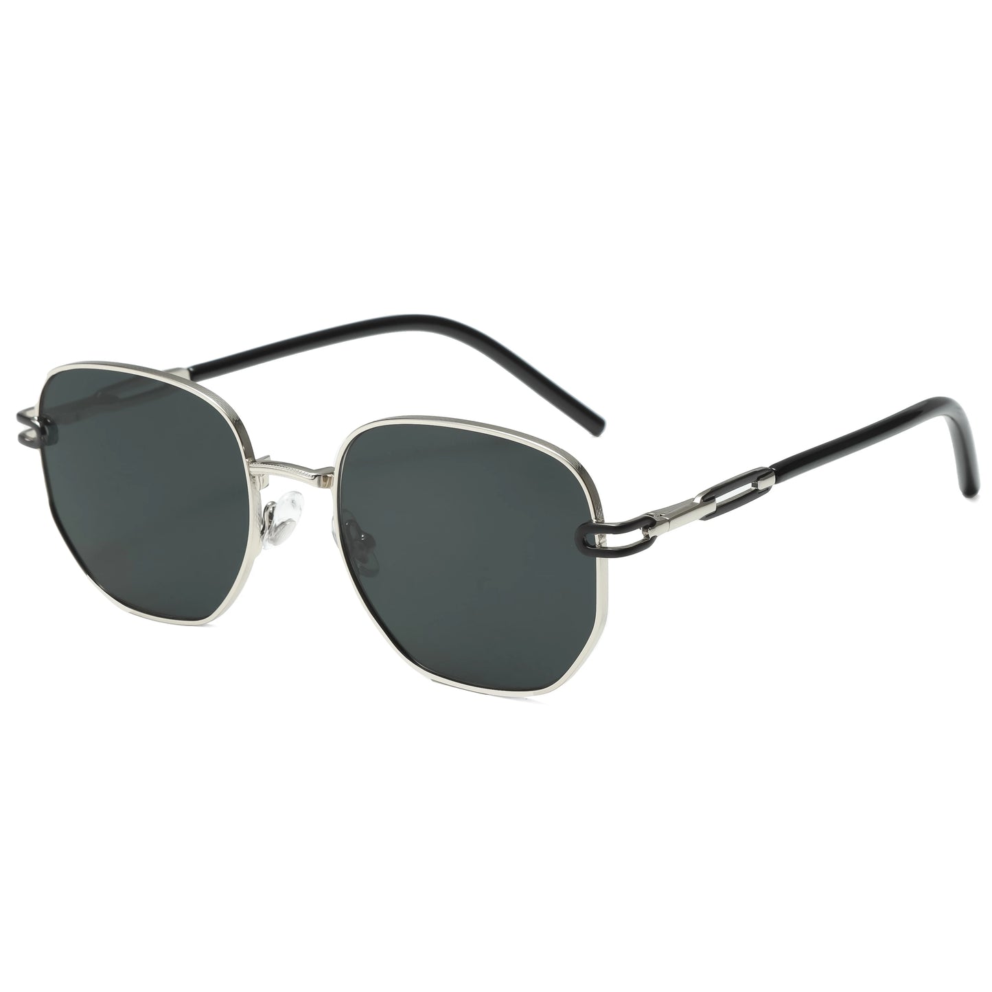 Lunettes de Soleil Homme Luxe Polarisées - Monture Métal Polygonale UV400