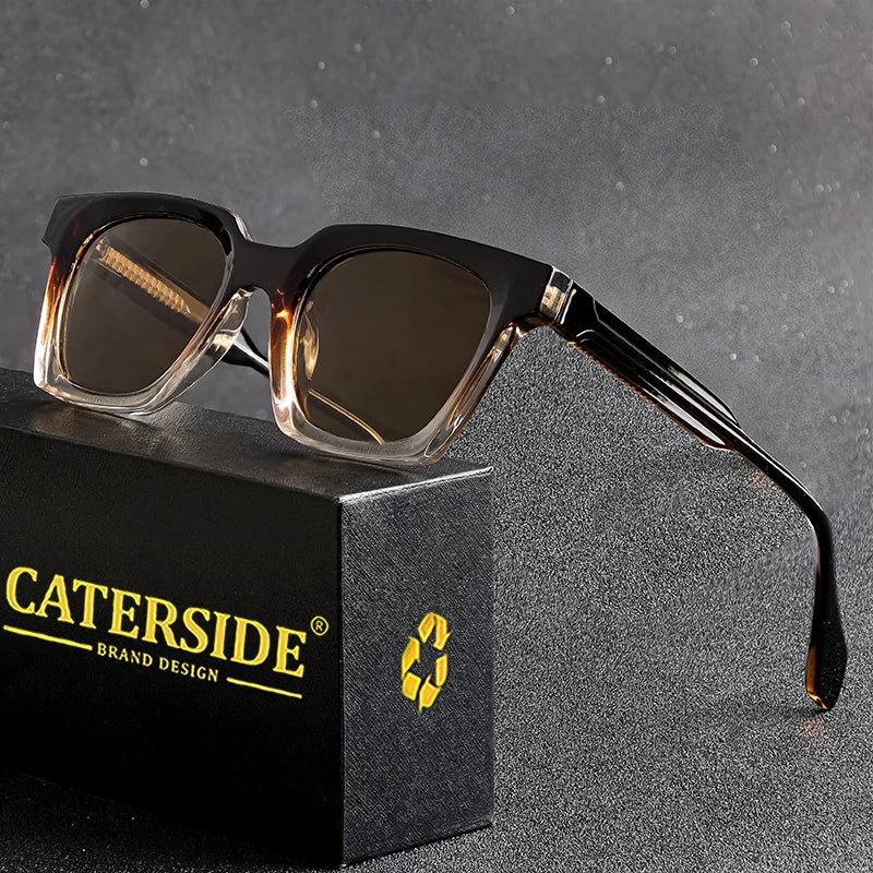 Lunettes de soleil homme luxe polarisées UV400 - Square Designer.