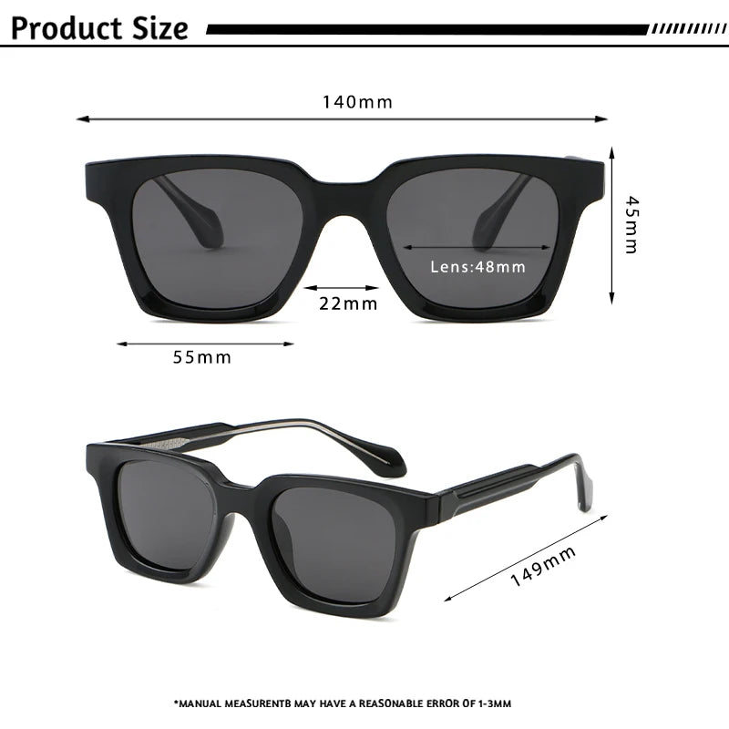 Lunettes de soleil homme luxe polarisées UV400 - Square Designer.