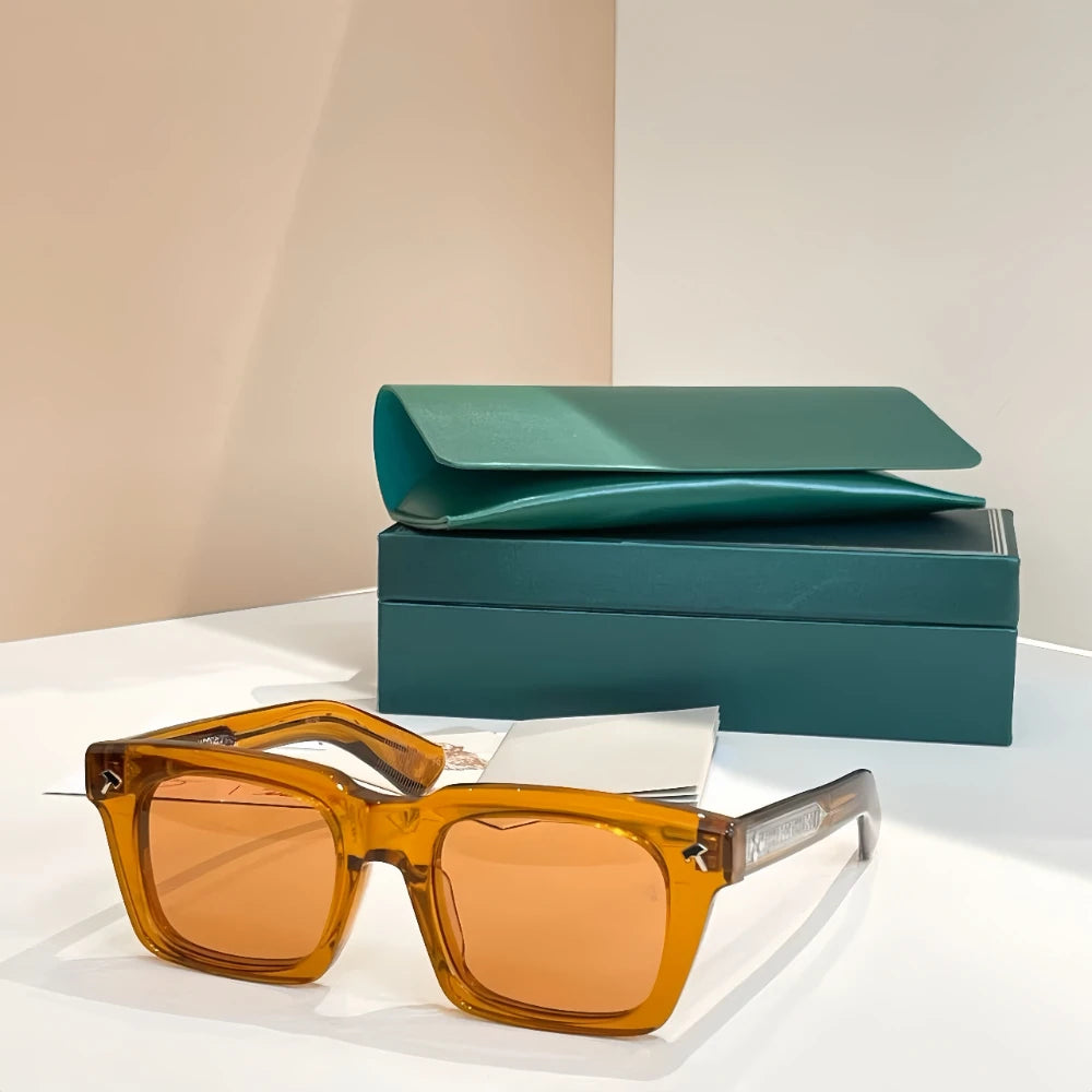 JMM QUENTIN Handmade Japanese Designer Brand Sunglasses Photochromic High Quality UV400 Men's Women's Acetate Glasses with Case