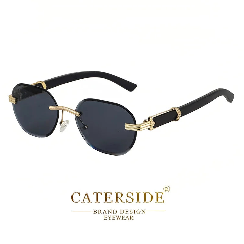 Lunettes de soleil en bois naturel pour homme et femme - Design rond - UV400 - Polarise. lunettes de soleil homme