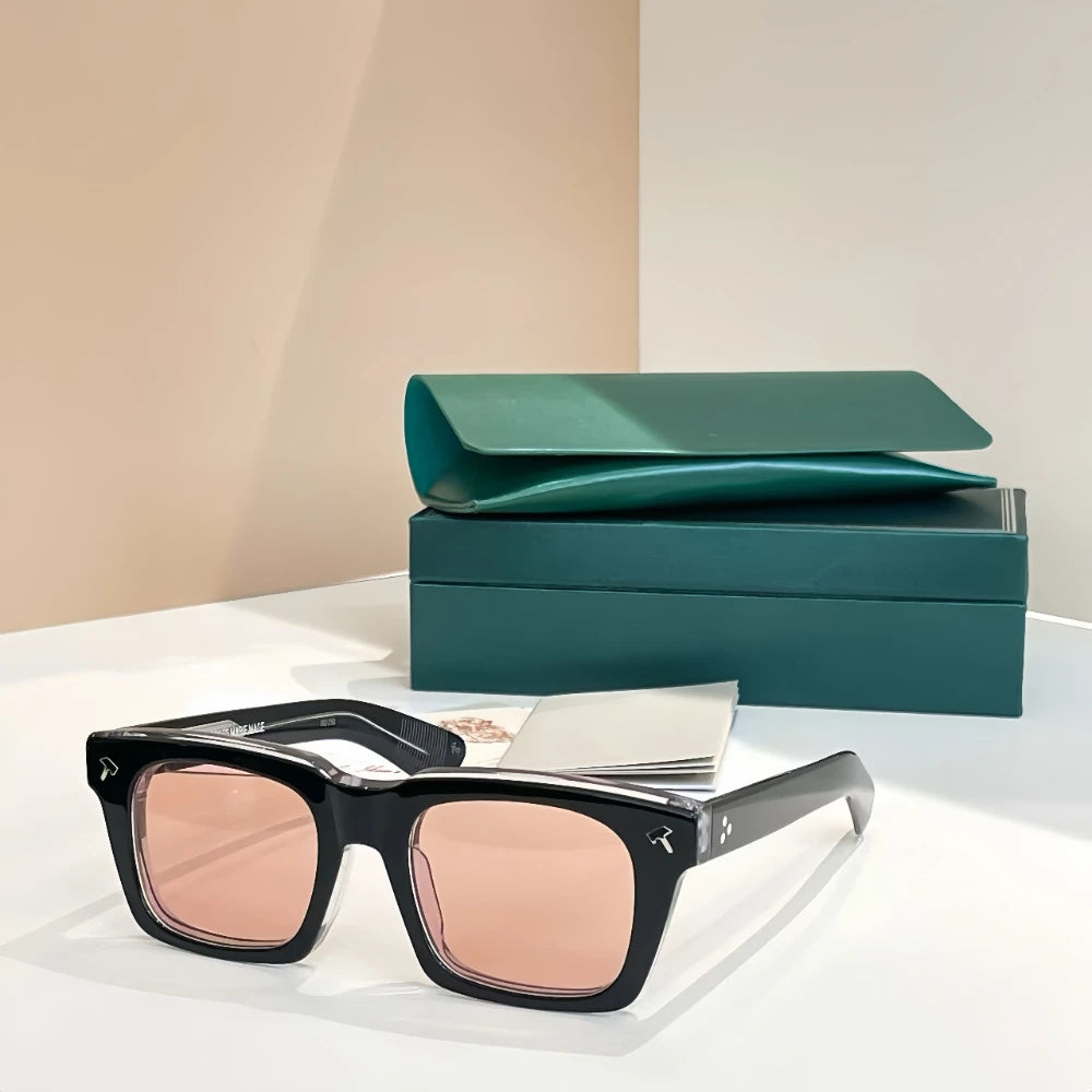JMM QUENTIN Handmade Japanese Designer Brand Sunglasses Photochromic High Quality UV400 Men's Women's Acetate Glasses with Case