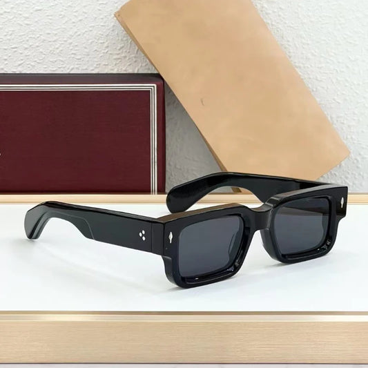 JMM ASCARlI  Acetate Square Sunglasses UV400 2025 Luxury Vintage Photochromic Glasses for Men Women Outdoor travel with Case