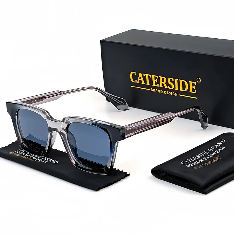 Lunettes de soleil homme luxe polarisées UV400 - Square Designer.