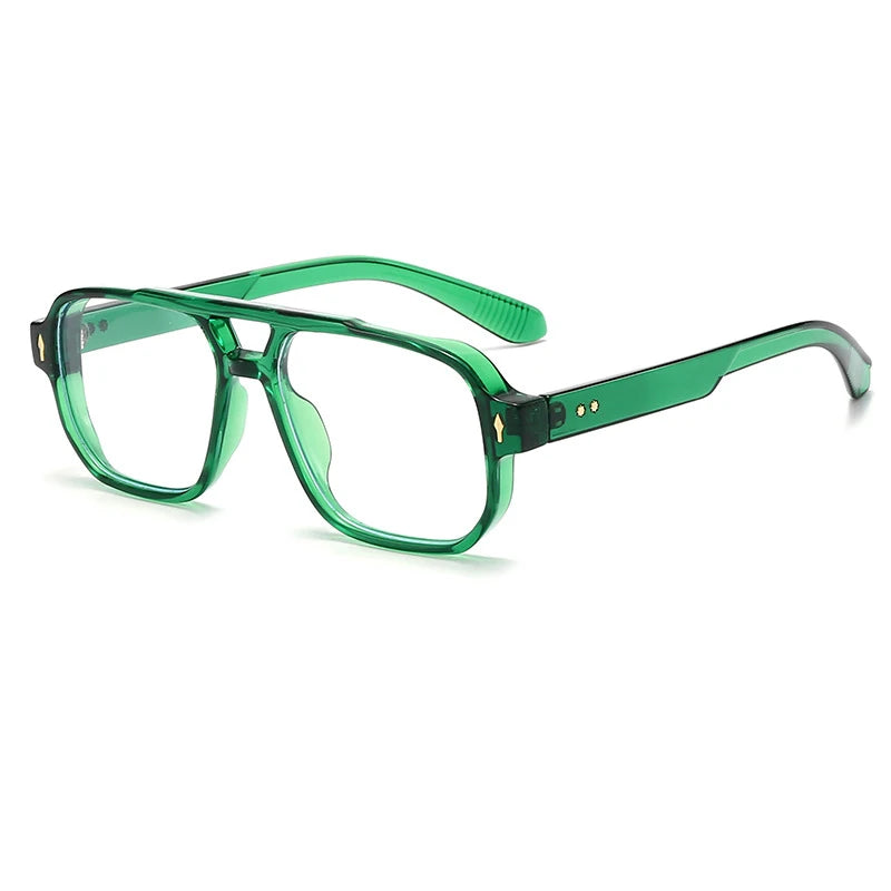 Lunettes de soleil anti lumière bleue rétro pour homme - Monture aviateur luxe polarisée
