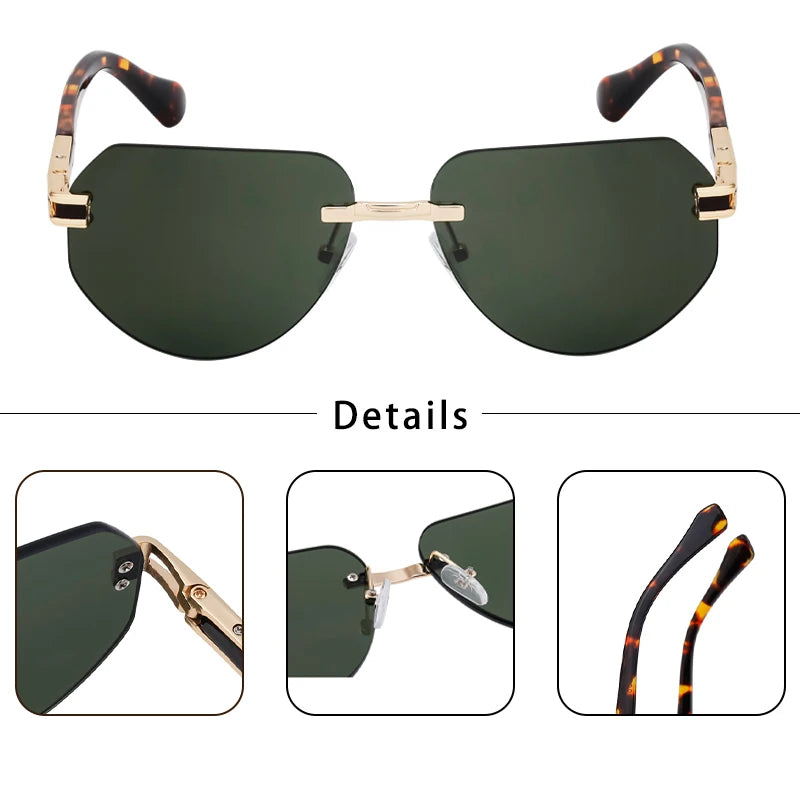 Lunettes de soleil homme vintage luxe polarisées - Monture métal | LDSH