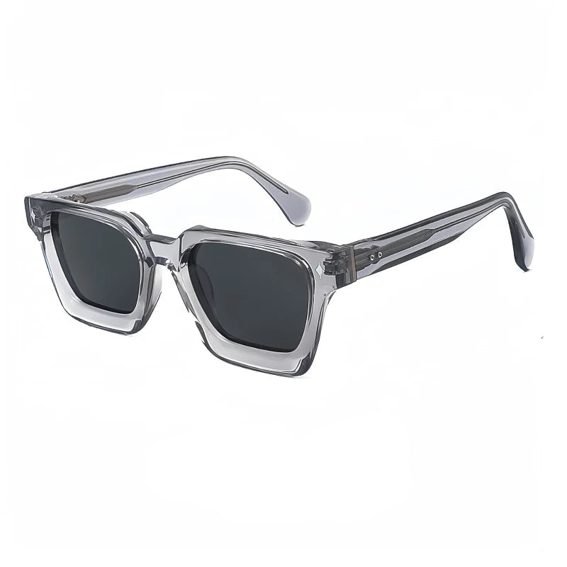 Lunettes de Soleil Homme Polarisées Luxe UV400 - Monture Acétate Large | LDSH