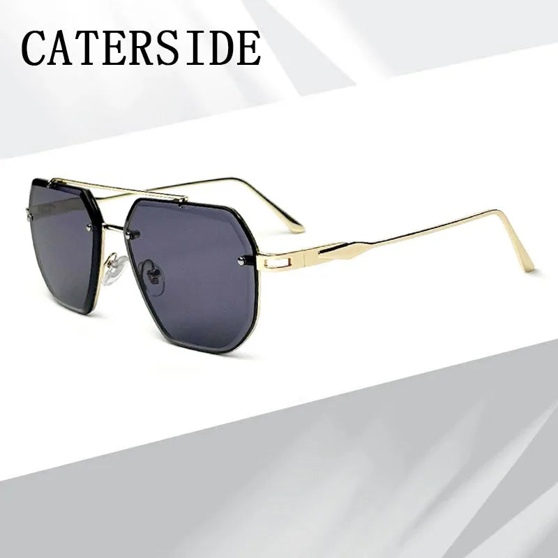 Lunettes de Soleil Homme Métal Luxe Vintage UV400 Polarisées
