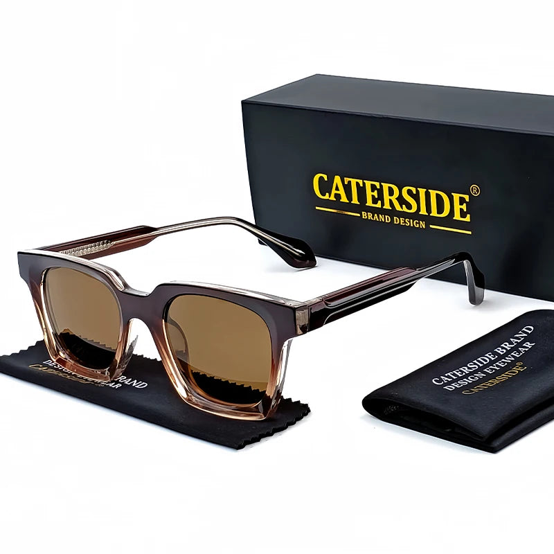 Lunettes de soleil homme luxe polarisées UV400 - Square Designer.
