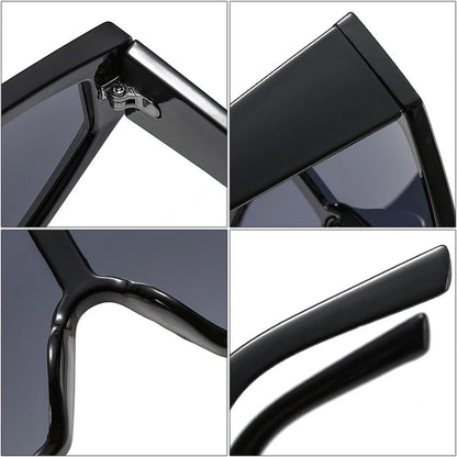 Lunettes de Soleil Cat Eye Homme Luxe - Verres Polarisés Gradient UV400