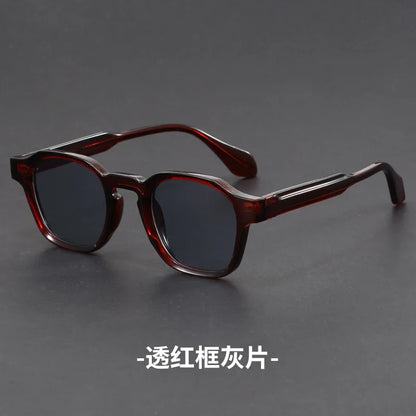 Korean Style Retro Sun Glasses for Women Thick TR90 Frame Square Sunglasses Men UV400 Trending Luxury Brand Sun Shades For Drive