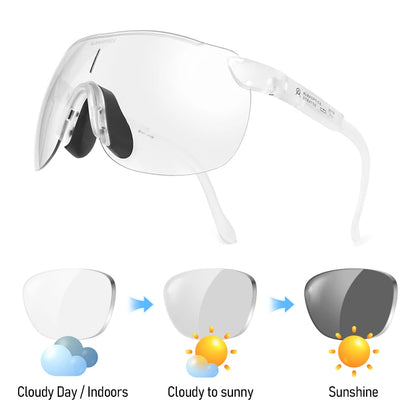 Alba Photochromic Cycling Sunglasses Men Sports UV400 Outdoor Goggles TR90 Bicycle Polarized Glasses Women 30 Colors 알바 광학