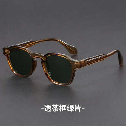 Korean Style Retro Sun Glasses for Women Thick TR90 Frame Square Sunglasses Men UV400 Trending Luxury Brand Sun Shades For Drive