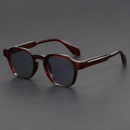 Korean Style Retro Sun Glasses for Women Thick TR90 Frame Square Sunglasses Men UV400 Trending Luxury Brand Sun Shades For Drive