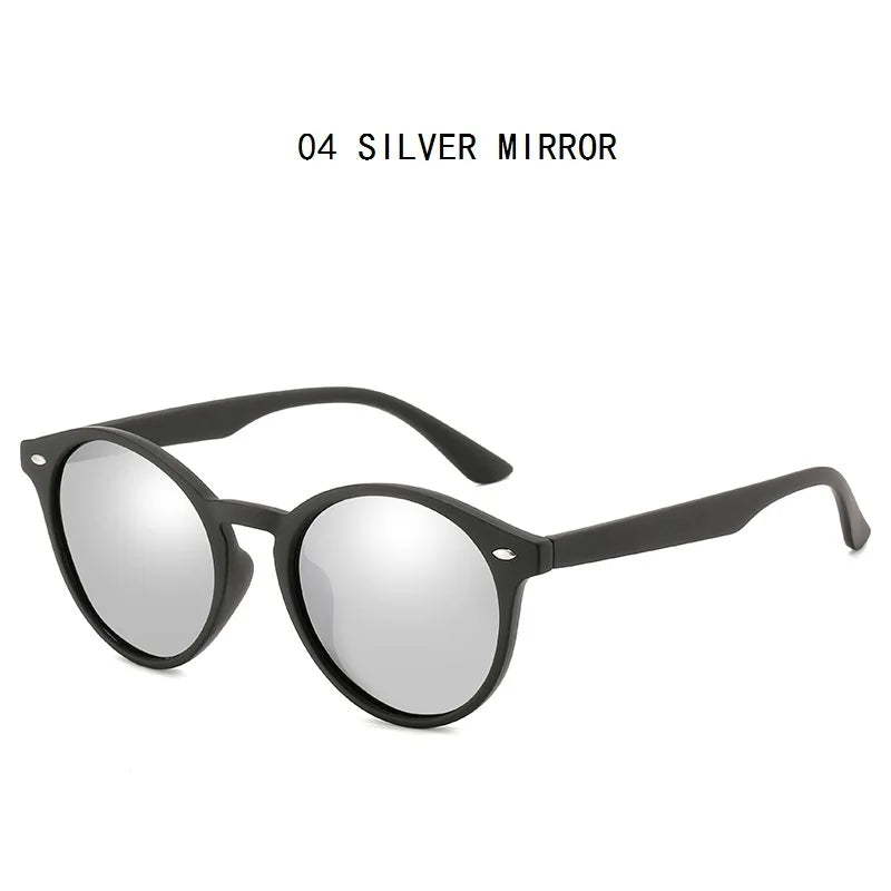 Fashion Round Polarized Sunglasses Men Women Classic Vintage Black Driving Sun Glasses Circle Oval Designer Retro Sunglass UV400