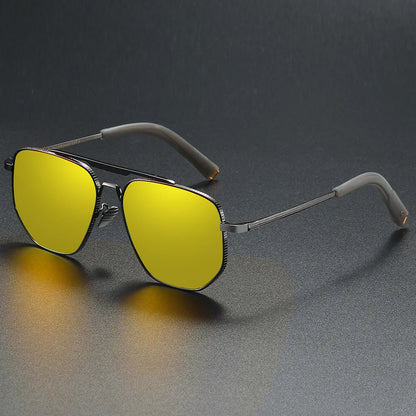New Fashion Polarized Sunglasses Men Classi Car Driving Sun Glasses Metal Frame Fishing Business Men/women Outdoor UV400 Eyewear
