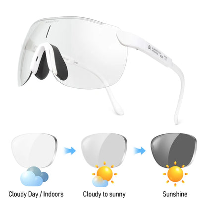 Alba Photochromic Cycling Sunglasses Men Sports UV400 Outdoor Goggles TR90 Bicycle Polarized Glasses Women 30 Colors 알바 광학
