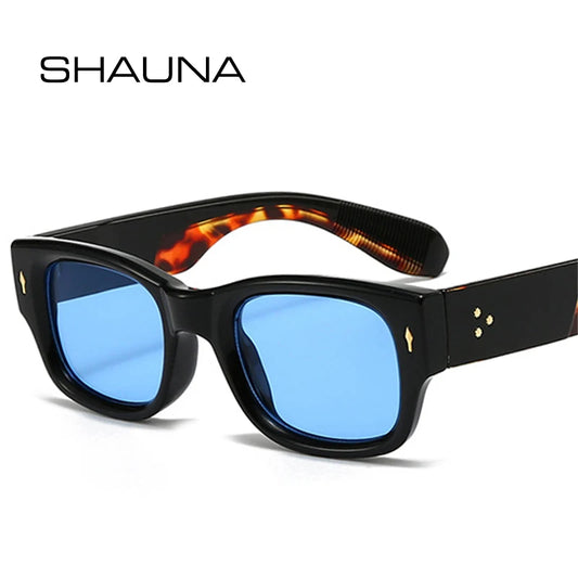 Lunettes de soleil homme luxe polarisées en couleurs vives - Square Rivets Punk