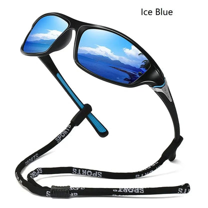 Men And Women Outdoor Sports Polarized Sunglasses With Chain Cycling Climbing Skiing Fishing Vintage Sun Glasses UV400 Eyewear