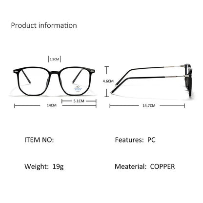 Monture de lunettes carrées rétro anti-lumière bleue pour homme - Luxe & polarisées lunettes de soleil homme lunettes de soleil