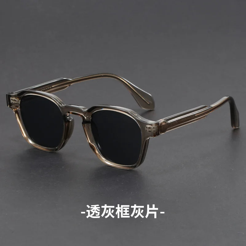 Korean Style Retro Sun Glasses for Women Thick TR90 Frame Square Sunglasses Men UV400 Trending Luxury Brand Sun Shades For Drive